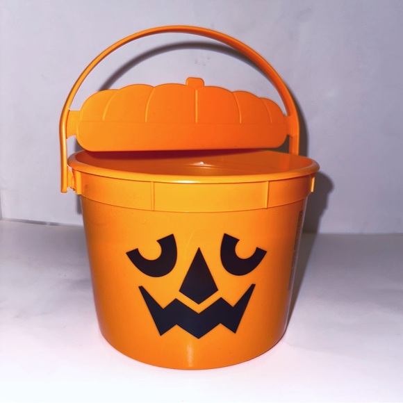 2022 McDonald’s Halloween pail McPunk’n pumpkin bucket new stickers included - Picture 2 of 4